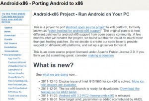 Android-x86 project
